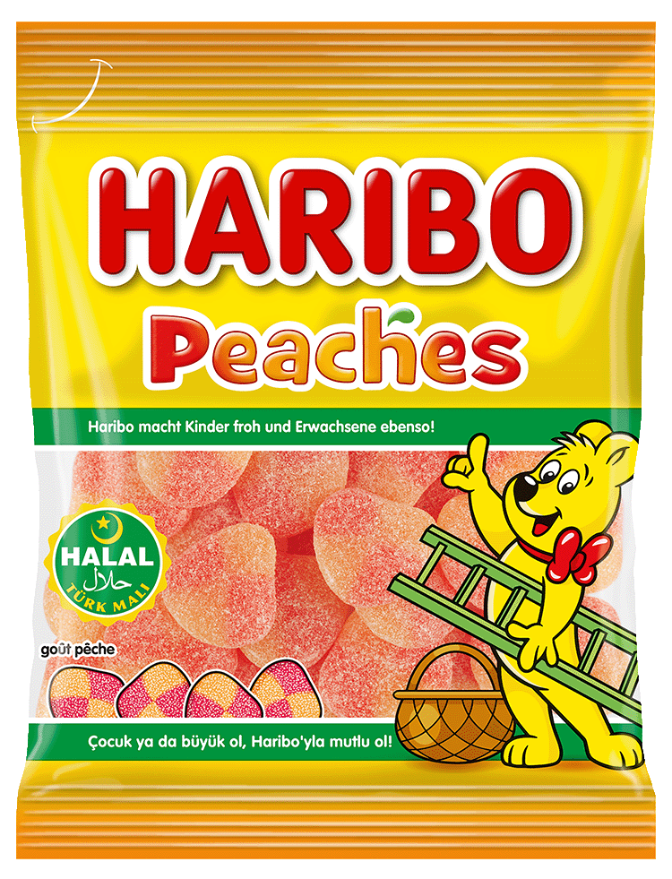 Helal Haribo Peaches 100g