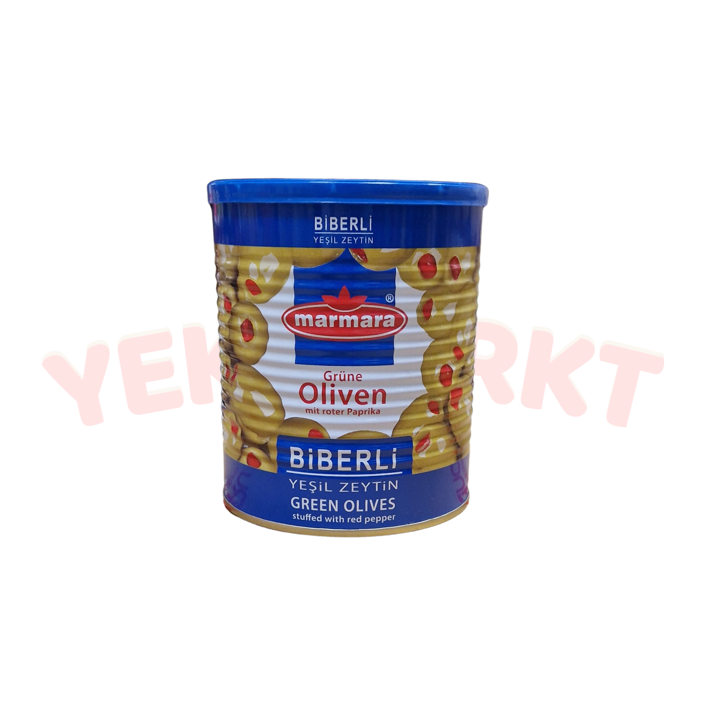 Marmara Grüne Oliven (Mit Roter Paprika) - Yesil Zeytin Biberli 400g