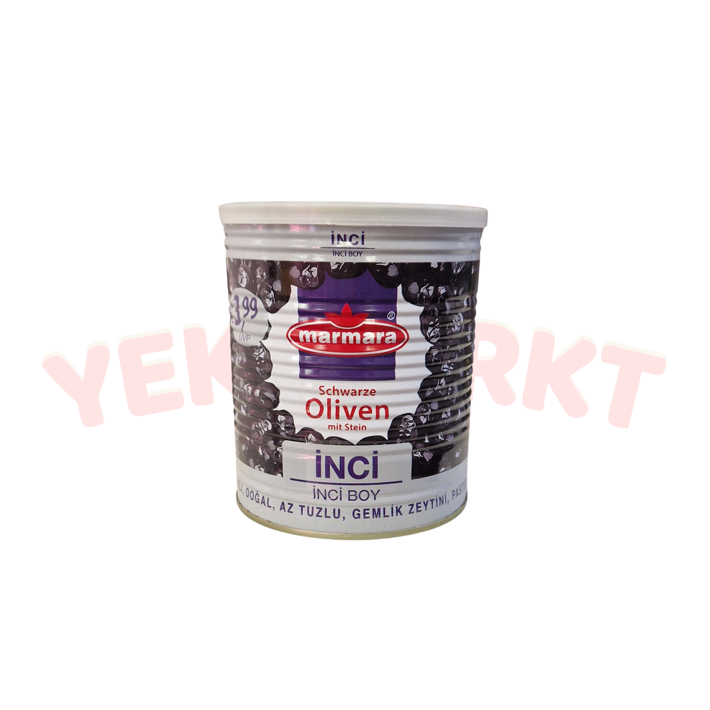 Marmara Inci Gemlik Schwarze Oliven - Siyah Zeytin 400g