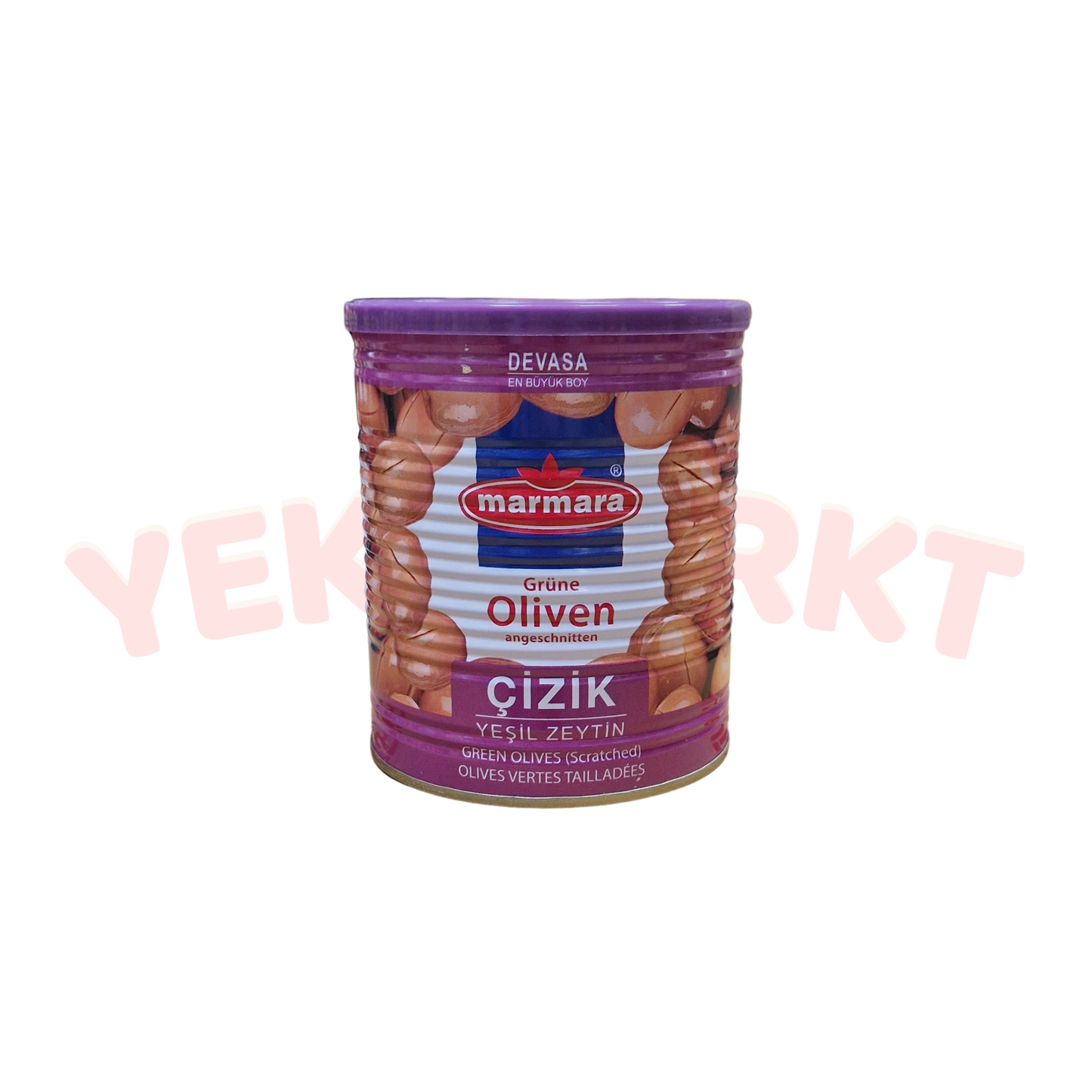 Marmara Devasa Grüne Oliven (Angeschnitten) - Yesil Zeytin Cizik 400g