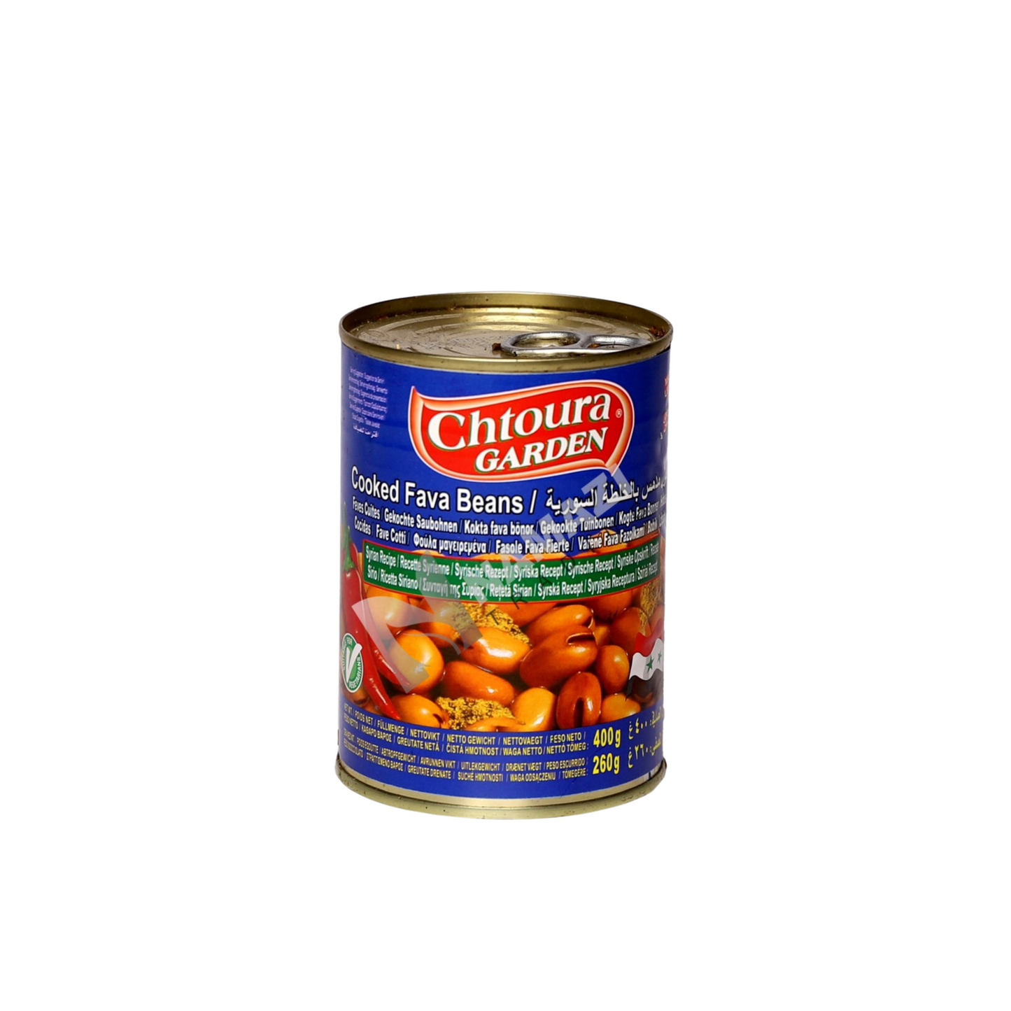 Chtoura Garden Syrische Foul Medammas 400g / Chtoura Garden Suriye Usulü Haşlanmış Bakla 400g