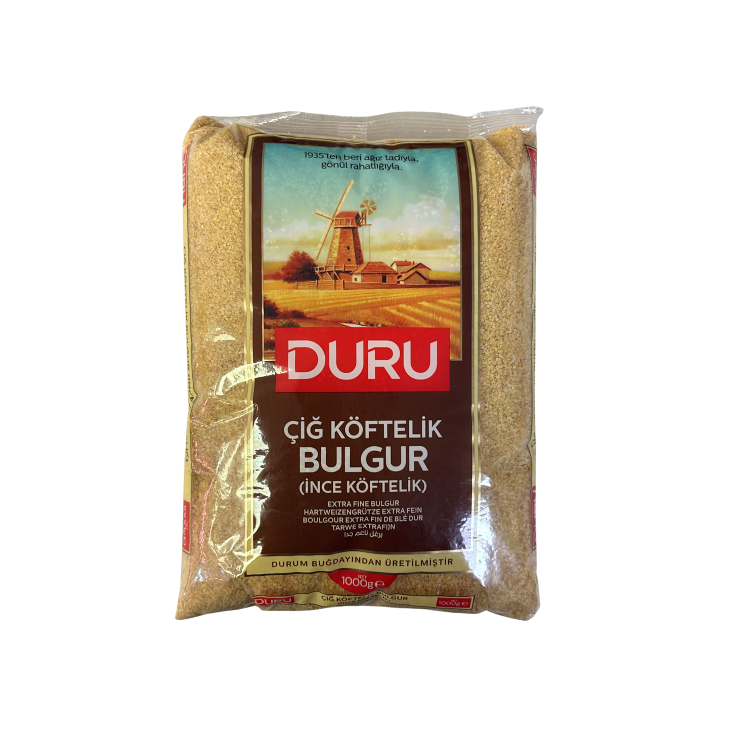 Brauner Feiner Bulgur für Frikadellen (Rohfrikadellen) 1 Kg - Cig Köftelik Bulgur 1 kg