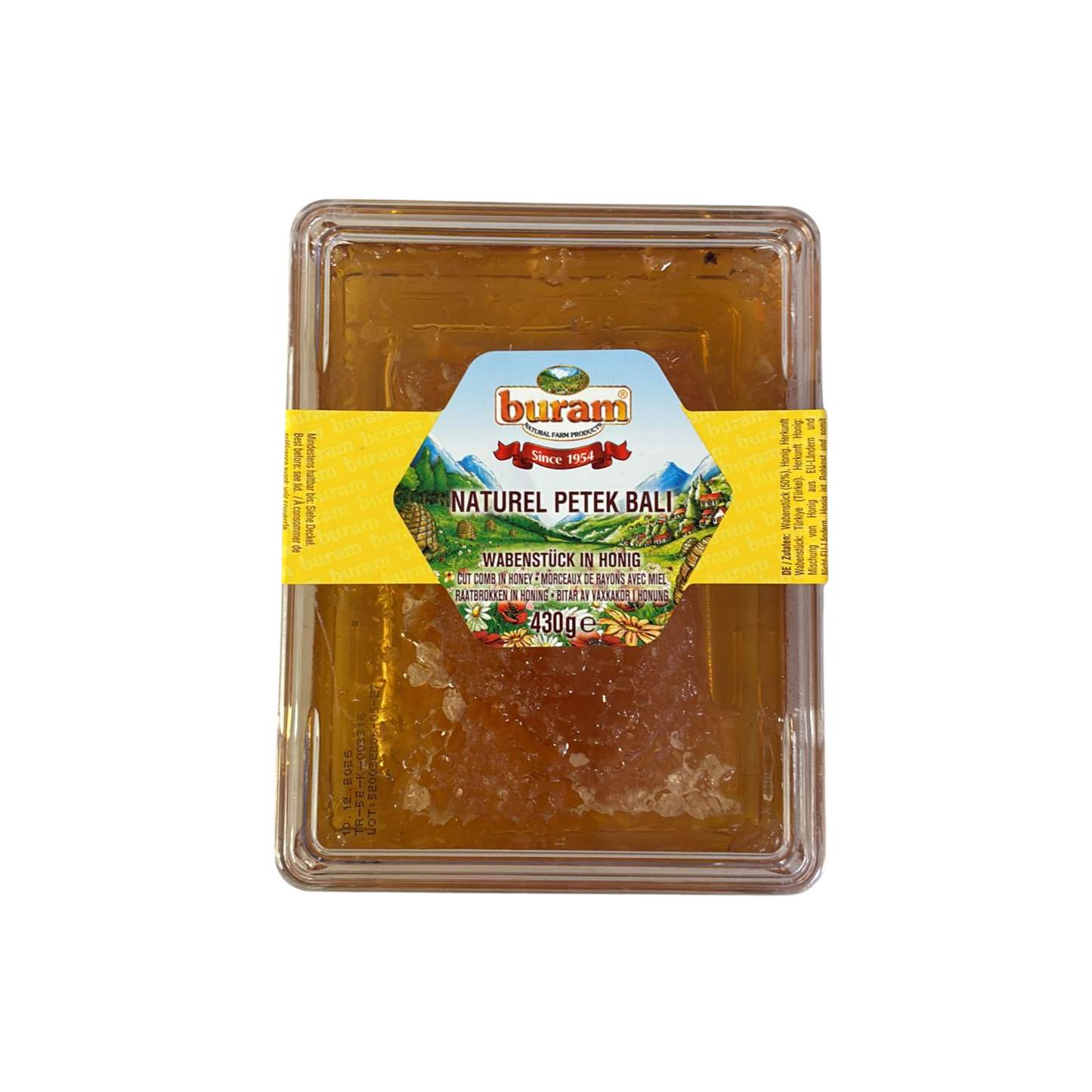 Buram Wabenhonig – Wabenstück in Blütenhonig (250g)