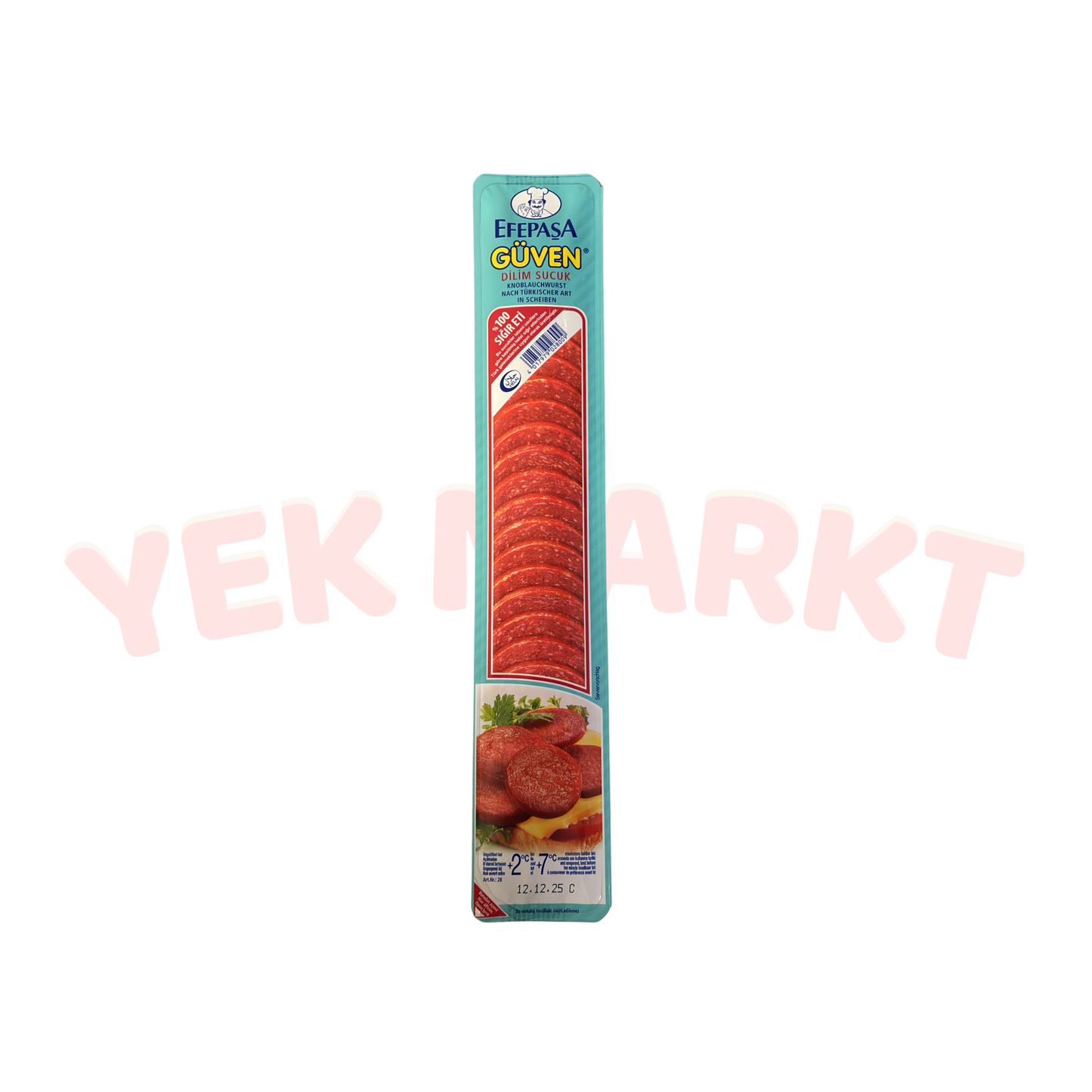 Efepasa Knoblauchwurst nach türkischer Art, in Scheiben - Efepasa Güven Dilim Sucuk 200g