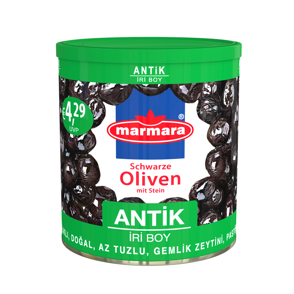 Marmara Antik Gemlik Schwarze Oliven - Siyah Gemlik Zeytin 400g