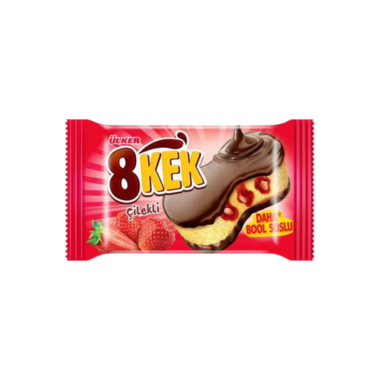 Ülker 8Kek Erdbeer – Mini-Kuchen mit Erdbeerfüllung & Schokolade 5 Pack