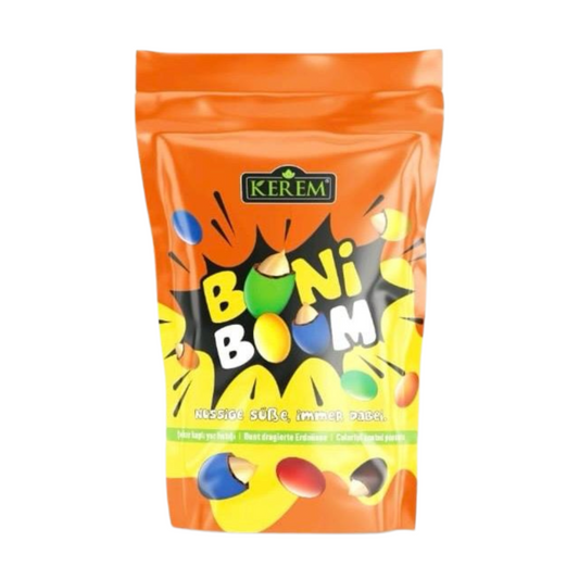 Kerem Boni Boom – Bunt dragierte Erdnüsse (Snacktüte