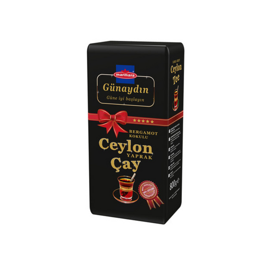 Marmara Günaydın Ceylon Tee – Bergamottaroma, Schwarzer Tee (800g)