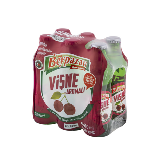 Beypazarı Vişne – Aromatisiertes Mineralwasser mit Kirschgeschmack (6x200ml)