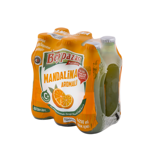 Beypazarı Mandalina – Mandarinen-Mineralwasser mit Vitamin C (6x200ml Glasflaschen)