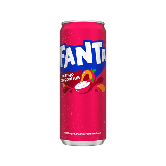 Fanta Mango Dragonfruit – Exotisches Erfrischungsgetränk (330ml Dose) inkl. Pfand