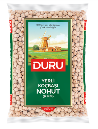 Lokale Widderkopf-Kichererbsen (9 mm) 1 Kg - Duru Yerli Kocbasi Nohut 1 kg