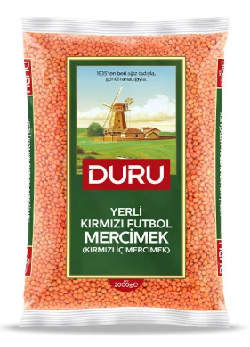 Duru Lokale rote Linsen 2 Kg - Duru Kirmizi Mercimek 2 Kg