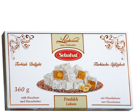 Sebahat Lokum mit Haselnuss 400g