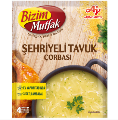 Bizim Mutfak Suppe mit Nudeln und Hühnchenaroma - Sehriyeli Tavuk