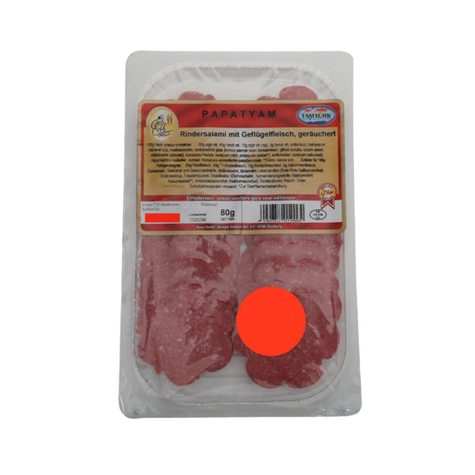 Rindersalami mit Geflügelfleisch in Blumenform, geräuchert - Tamtürk Papatyam