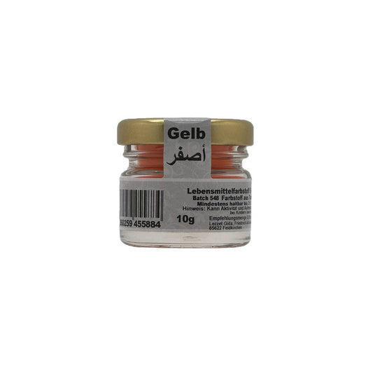 Lebensmittelfarbe Gelb – Pulverform (10 g)