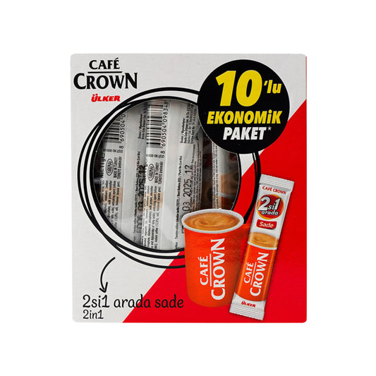 Café Crown 2in1 Instantkaffee 10er Pack / Café Crown 2’si 1 Arada Sade 10’lu Paket