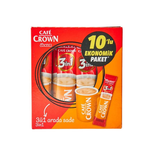 Café Crown 3in1 Instantkaffee 10er Pack / Café Crown 3’ü 1 arada Sade 10’lu Paket
