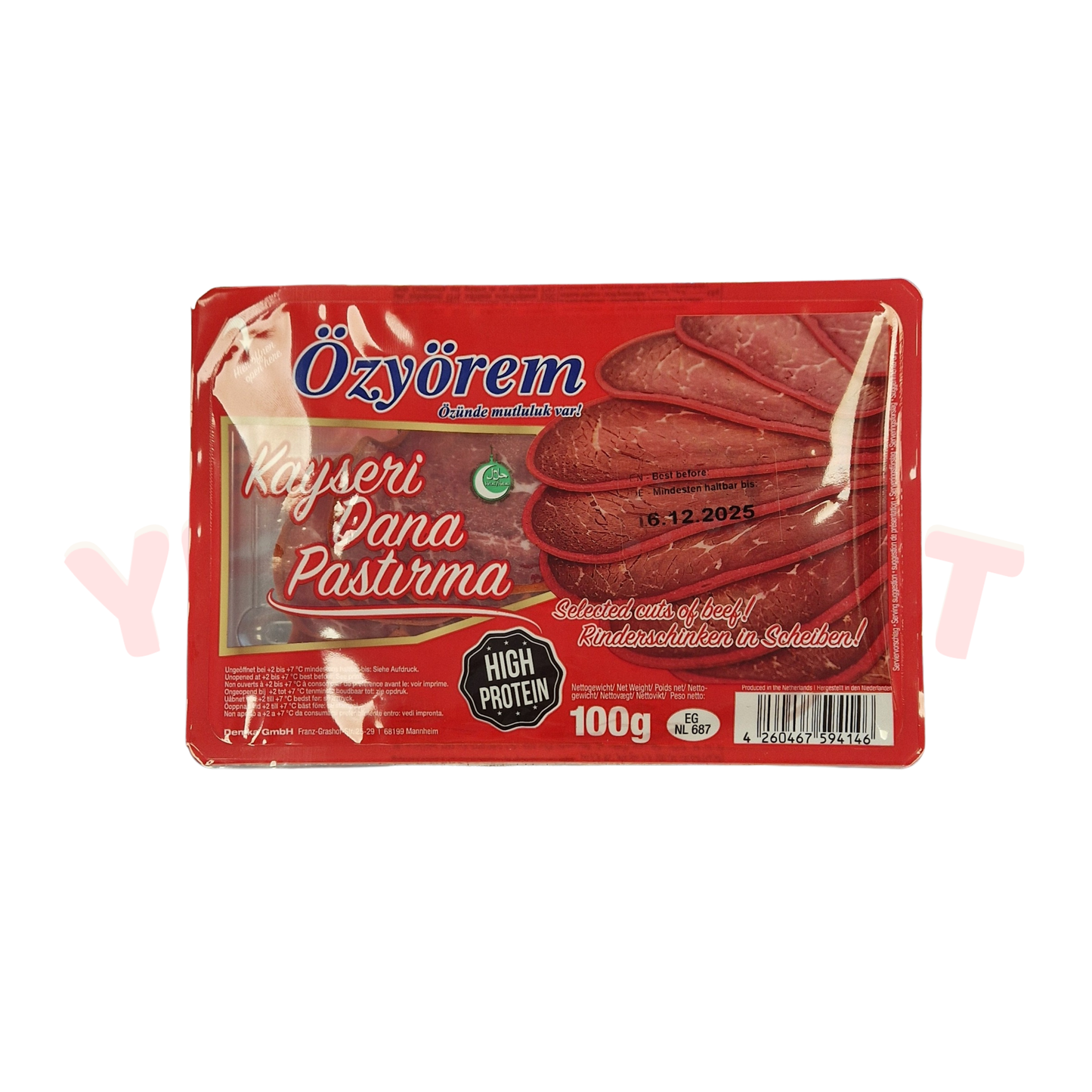 ÖZYÖREM RINDERSCHINKEN IN MINI-SCHEIBEN GESCHNITTEN - Kayseri Pastirma