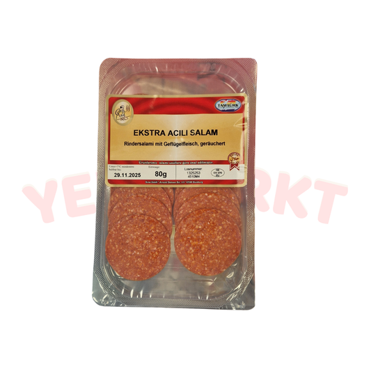 Pikante Rindersalami mit Geflügelfleisch, geräuchert - Tamtürk Ekstra Acılı Salam