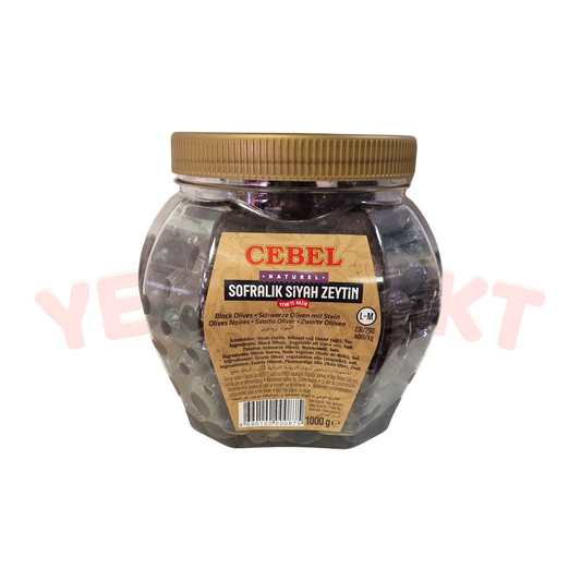 L-M Kaliber 231-290 Schwarze Oliven 1000 gr