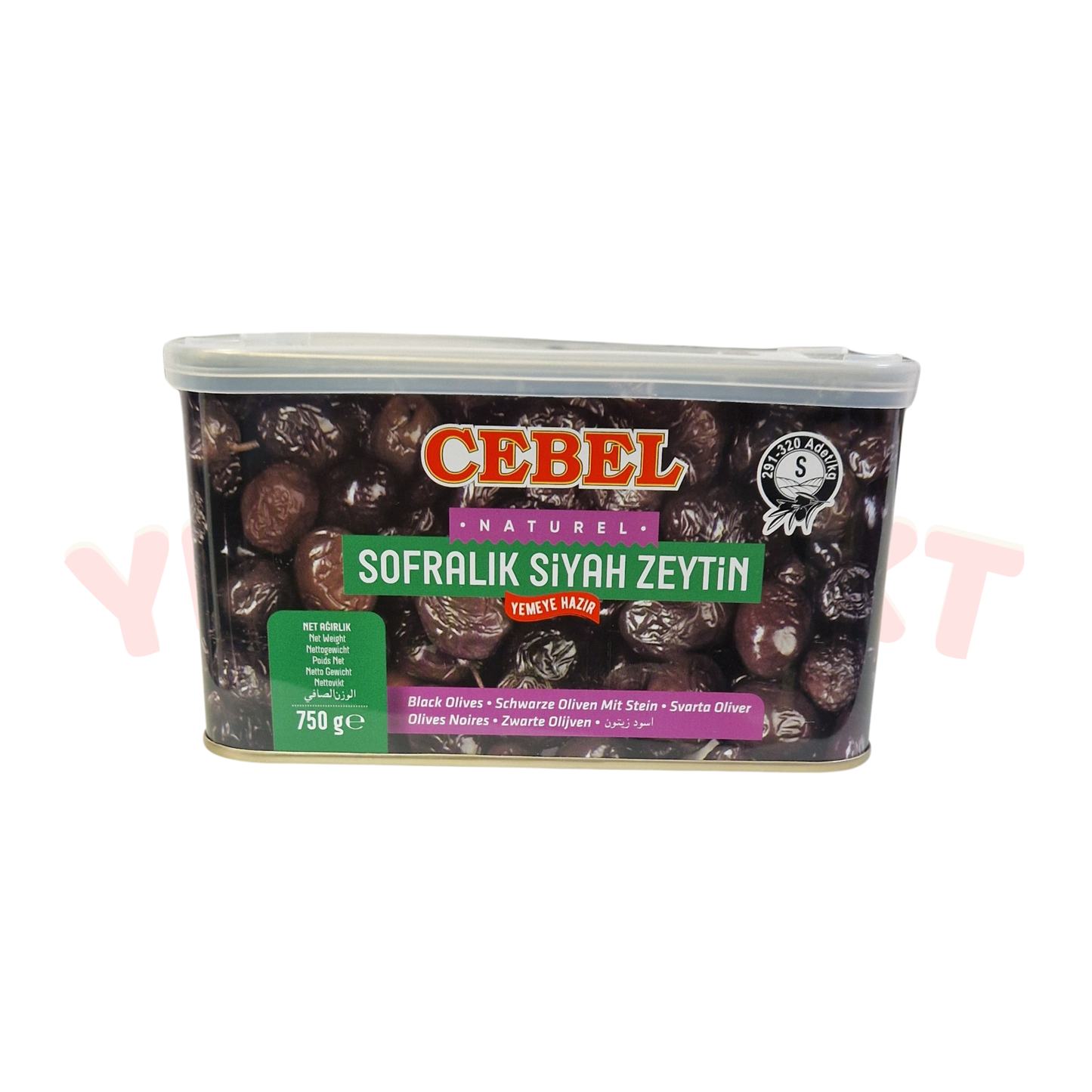 S Kaliber 321-350 Schwarze Oliven ca. 750 g