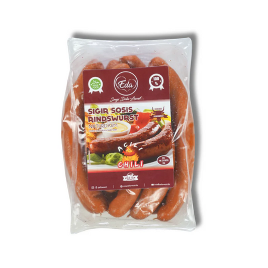 Scharfe Rindswurst im Naturdarm (Halal, 720 g) - Eda Sığır Sosis Chili 720 g