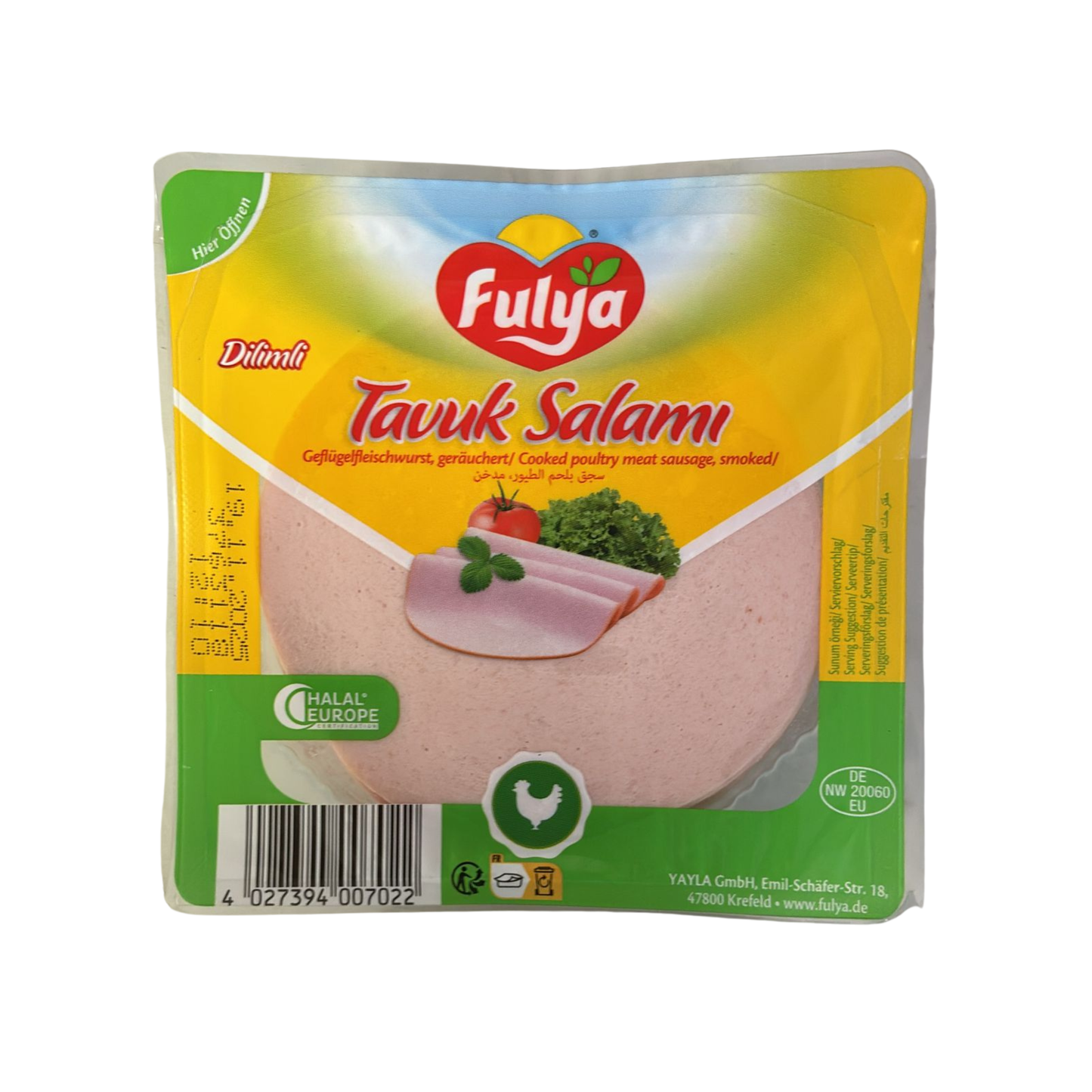 Fulya Dilimli Tavuk Salamı - 200g