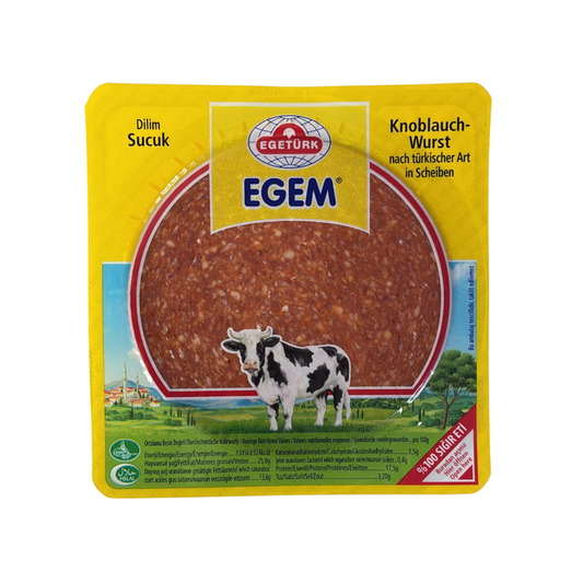Knoblauchwurst nach türkischer Art in Scheiben-Egetürk Egem 200g