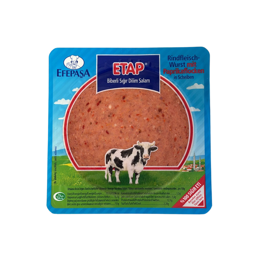 Efepasa Etap Rindfleischwurst mit Paprikaflocken in Scheiben 200g