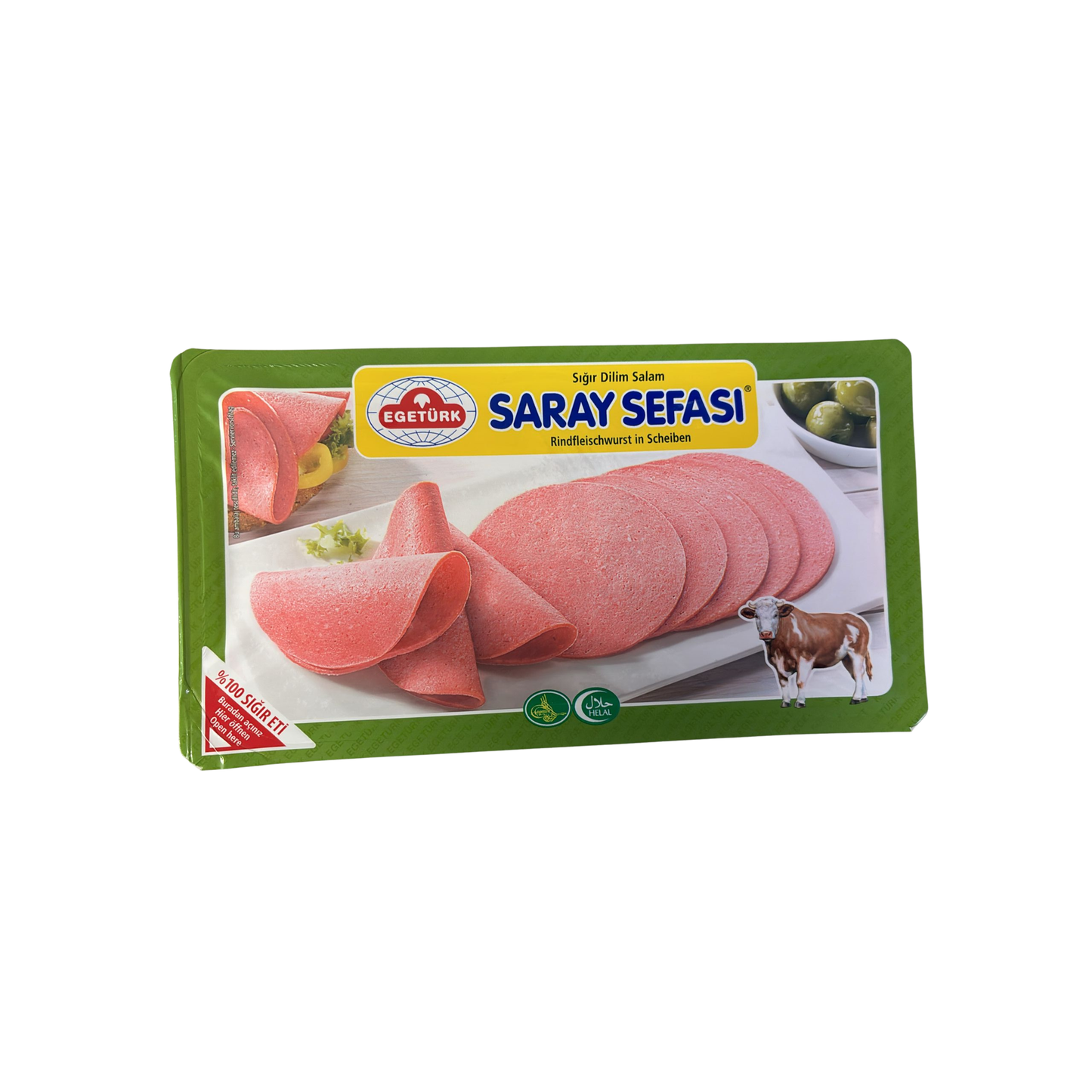 Egetürk Rindfleischwurst in Scheiben - Egetürk Dilim Saray Sefasi 125g