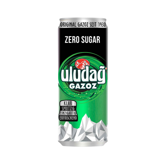 Uludağ Gazoz Zero – Zuckerfreie türkische Limonade 330 ml | Uludağ Gazoz Şekersiz (Pfand Dahil)