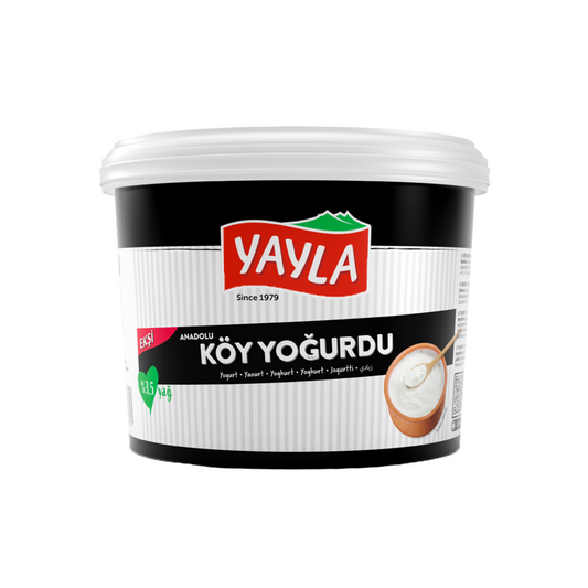 Yayla Köy Yoğurdu – Türkischer Dorfjoghurt  Anadolu – Sauer & kräftig im Geschmack | 3,5 % Fett | 2 kg