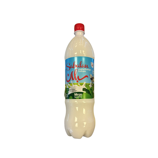 Sabalan Doogh – Joghurtgetränk mit Minze (Sprudelnd)