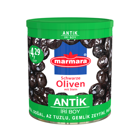 Marmara Antik Gemlik Schwarze Oliven - Siyah Gemlik Zeytin 400g