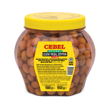 XS Kaliber 321-350 Zerkratzte grüne Oliven 1000 Gr