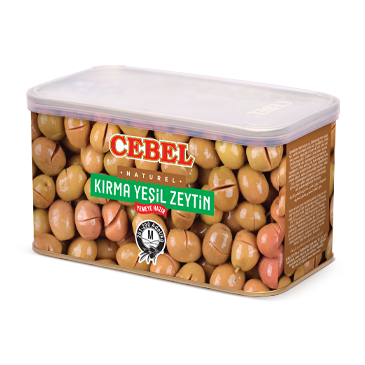 M Kaliber 261-290 Zerkleinerte grüne Oliven ca. 700 g